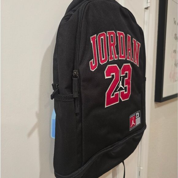Jordan Jersey Backpack- University Black/Red - Picture 10 of 12